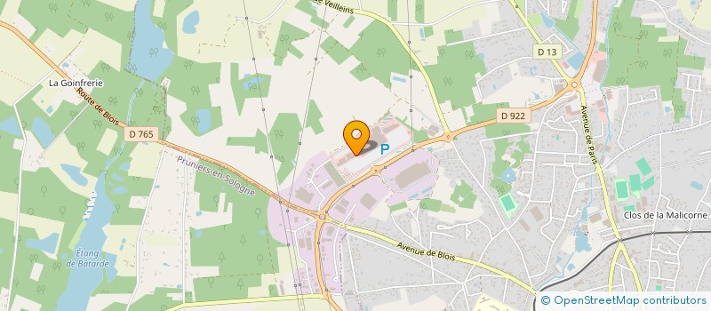 localisation de l'entreprise LE CHENE  ROMORANTIN-LANTHENAY