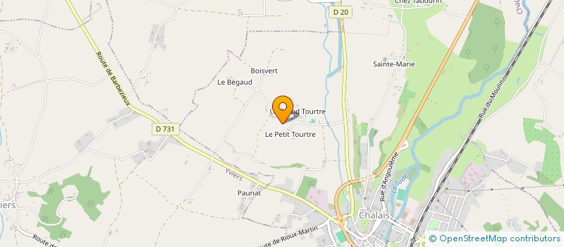 localisation de l'entreprise LE CHENE à CHALAIS