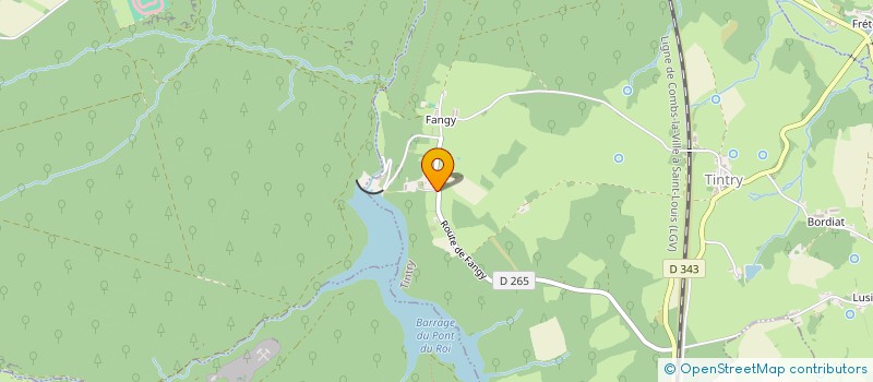 localisation de l'entreprise LE CHENE  TINTRY