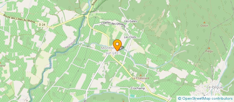 localisation de l'entreprise LE CHENE BLANC  TAULIGNAN