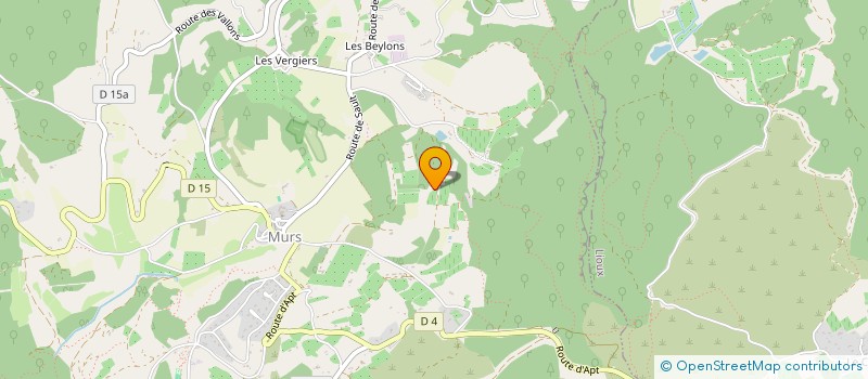 localisation de l'entreprise LE CHENE BLANC  MURS