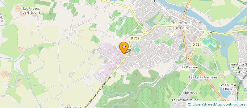 localisation de l'entreprise LE CHENE CURIEUX  CHALONNES-SUR-LOIRE