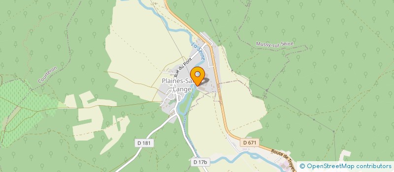 localisation de l'entreprise LE CHENE DE CHAMPAGNE  PLAINES-SAINT-LANGE