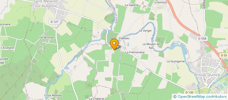 localisation de l'entreprise LE CHENE DE FAVERAYE  LES GARENNES SUR LOIRE