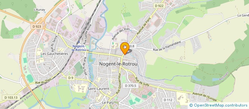 localisation de l'entreprise LE CHENE DORE à NOGENT-LE-ROTROU