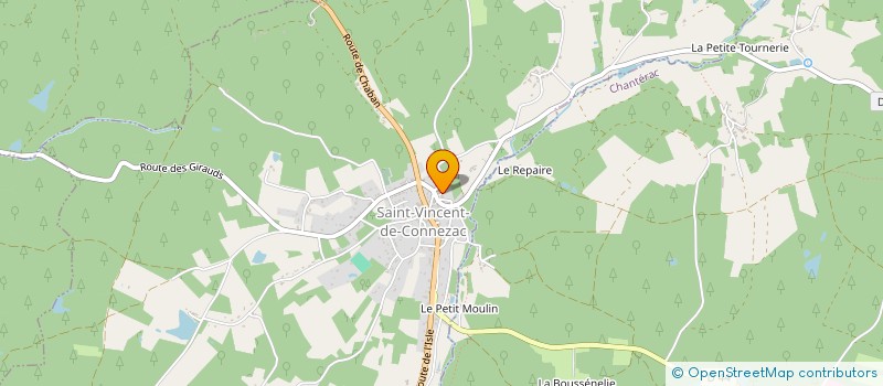 localisation de l'entreprise LE CHENE DORE  NEUVIC