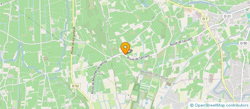 localisation de l'entreprise LE CHENE DU BOUQUET  BEAUMES-DE-VENISE