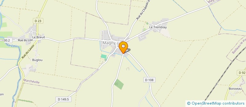 localisation de l'entreprise LE CHENE ESPACES VERTS à MAGNY