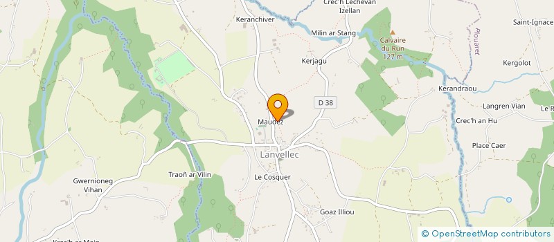 localisation de l'entreprise LE CHENE ET L'HIRONDELLE  LANVELLEC