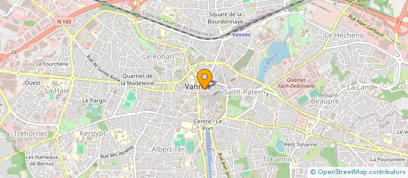 localisation de l'entreprise LE CHENE ET LA ROSE à VANNES