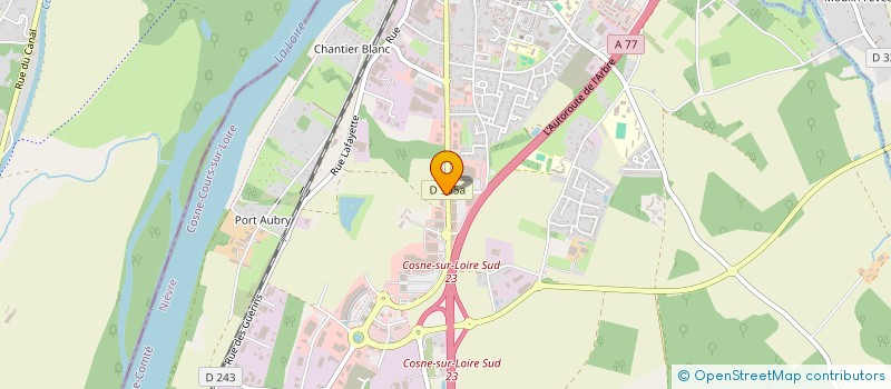 localisation de l'entreprise LE CHENE ET LE ROSEAU à COSNE-COURS-SUR-LOIRE
