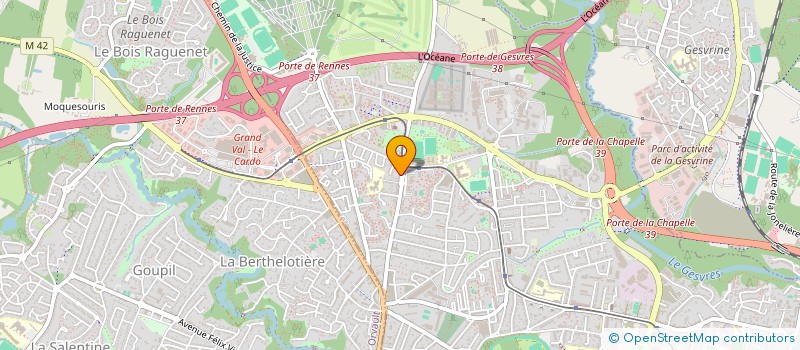 localisation de l'entreprise LE CHENE ET LE ROSEAU à NANTES