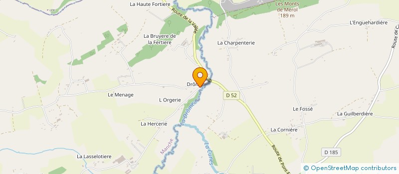 localisation de l'entreprise LE CHENE FAMILLE OSOUF  CONDE-SUR-VIRE