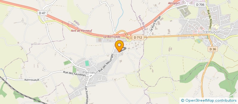 localisation de l'entreprise LE CHENE GUENETTE  PLERNEUF