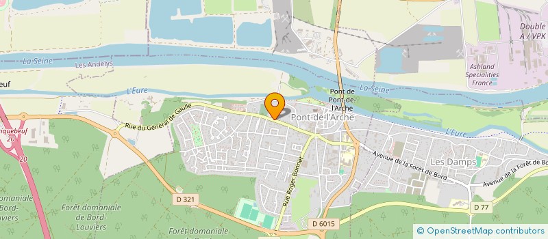 localisation de l'entreprise LE CHENE JAUNET  PONT-DE-L'ARCHE