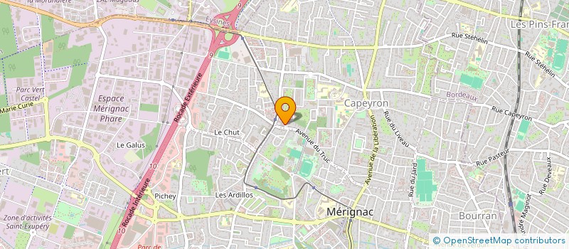 localisation de l'entreprise LE CHENE NIKA  MERIGNAC