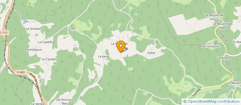 localisation de l'entreprise LE CHENE NOIR  CAMPAGNAC-LES-QUERCY