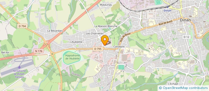 localisation de l'entreprise LE CHENE OPTIC à QUEVERT