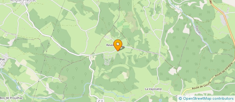 localisation de l'entreprise LE CHENE RADIEUX  LE VIGAN