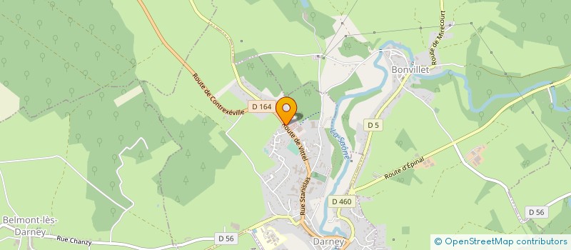 localisation de l'entreprise LE CHENE VERT  VITTEL