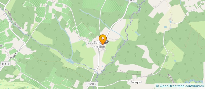 localisation de l'entreprise LE CHENE VERT  LES SALLES-DE-CASTILLON