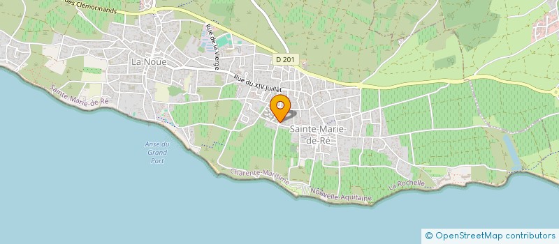 localisation de l'entreprise LE CHENE VERT  SAINTE-MARIE-DE-RE