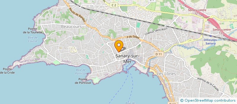 localisation de l'entreprise LE CHENE VERT à SANARY-SUR-MER