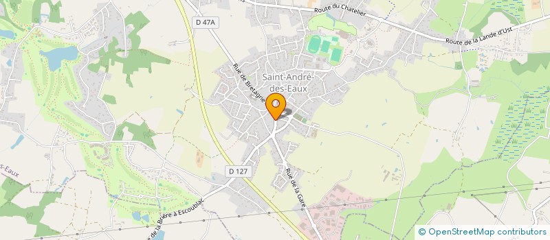 localisation de l'entreprise LE CHENE VERT  SAINT-ANDRE-DES-EAUX