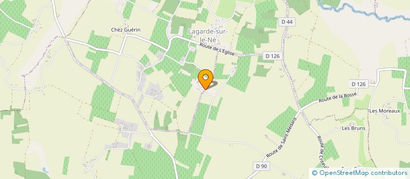 localisation de l'entreprise LE CHENE VERT  LAGARDE-SUR-LE-NE