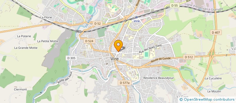 localisation de l'entreprise LE CHENEDOLLE  VIRE NORMANDIE