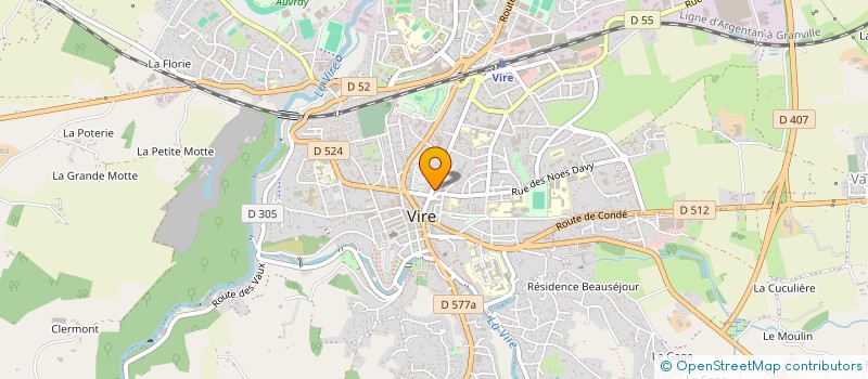 localisation de l'entreprise LE CHENEDOLLE  VIRE NORMANDIE