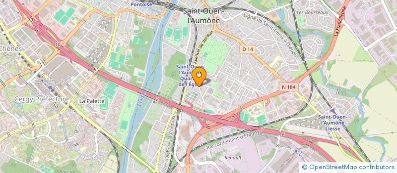 localisation de l'entreprise LE CHENNEVIERES à SAINT OUEN L'AUMONE