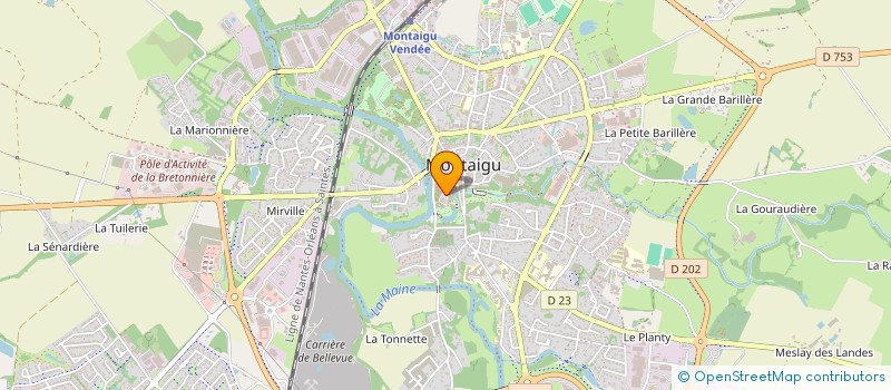 localisation de l'entreprise LE CHEQUE CADEAU MONTAIGU à MONTAIGU-VENDEE