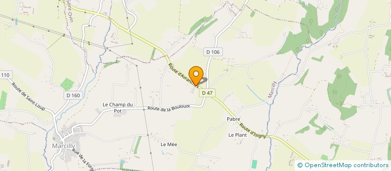 localisation de l'entreprise LE CHER URBAIN  CROLLON