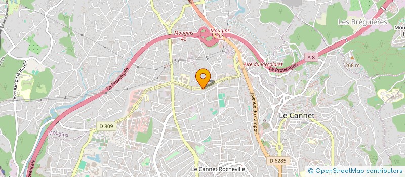 localisation de l'entreprise LE CHERAZADE à LE CANNET