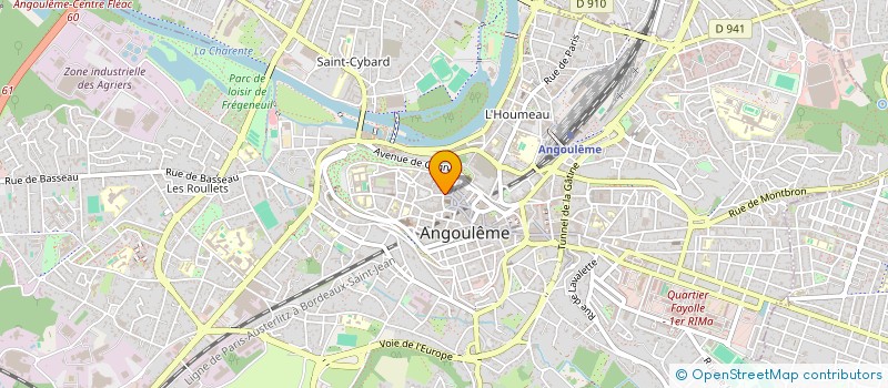 localisation de l'entreprise LE CHERGUI à ANGOULEME