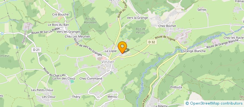localisation de l'entreprise LE CHESNAY à VINZIER