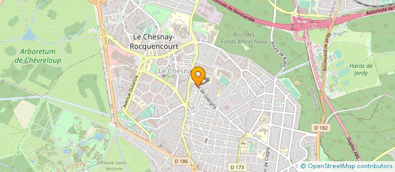 localisation de l'entreprise LE CHESNAY COIFFURE  LE CHESNAY-ROCQUENCOURT