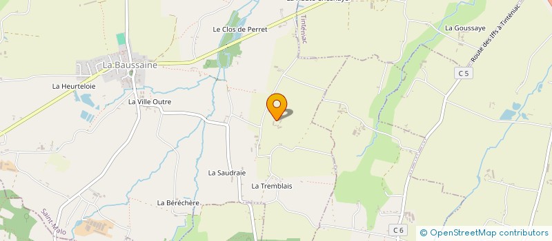 localisation de l'entreprise LE CHESNOT ROULAIS  LA BAUSSAINE