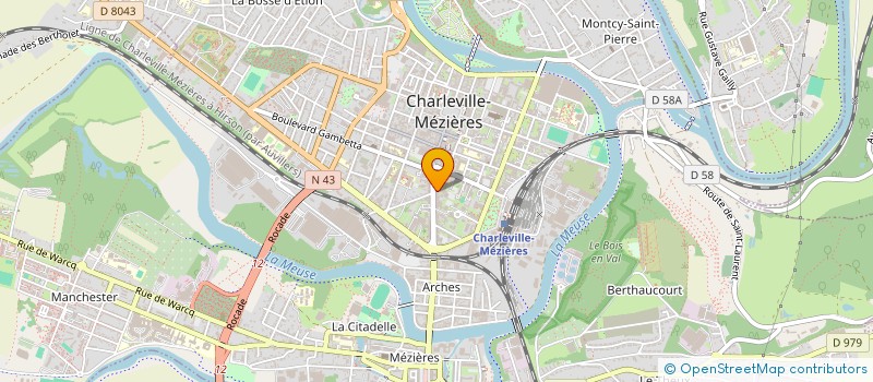 localisation de l'entreprise LE CHESTERFIELD à CHARLEVILLE-MEZIERES