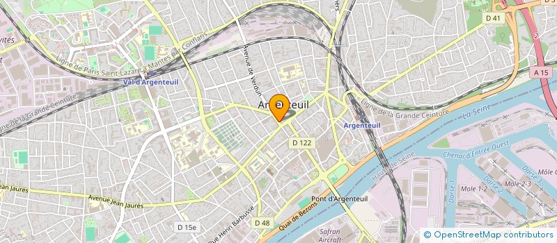 localisation de l'entreprise LE CHEVAL BLANC à ARGENTEUIL