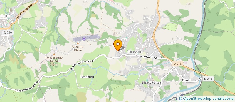 localisation de l'entreprise LE CHEVAL BLANC  ITXASSOU