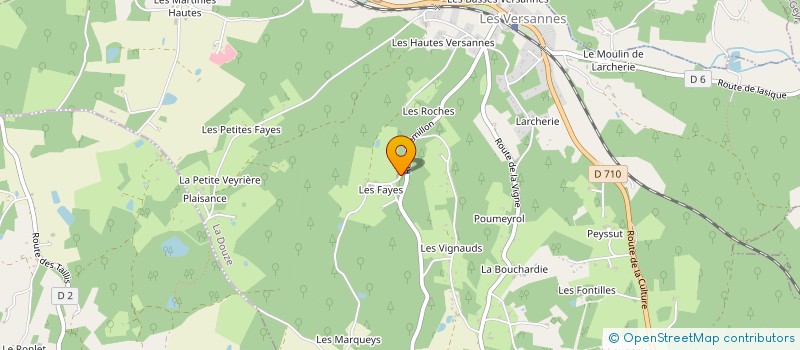 localisation de l'entreprise LE CHEVAL BLANC à SAINT LAURENT SUR MANOIRE