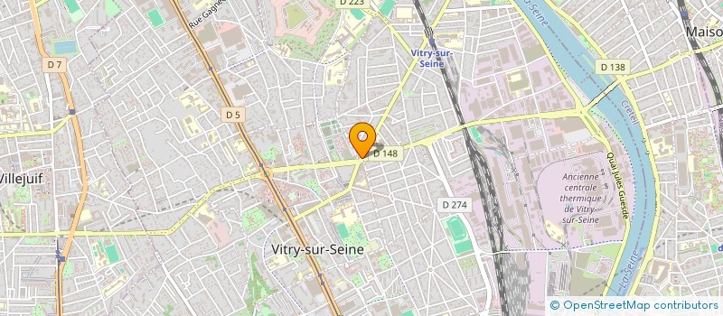 localisation de l'entreprise LE CHEVAL BLANC à VITRY-SUR-SEINE