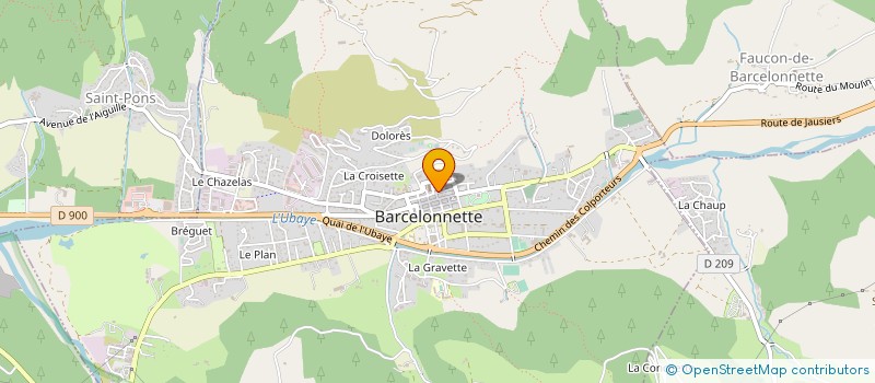 localisation de l'entreprise LE CHEVAL BLANC à BARCELONNETTE