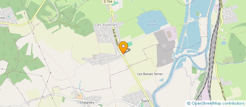 localisation de l'entreprise LE CHEVAL BLANC  LES AYVELLES