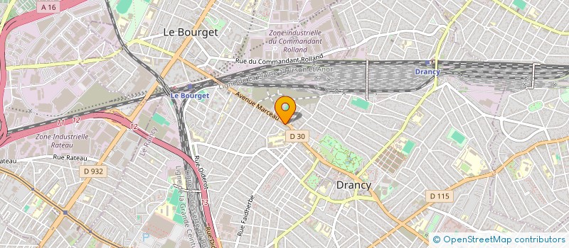 localisation de l'entreprise LE CHEVAL BLANC à DRANCY