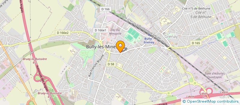 localisation de l'entreprise LE CHEVAL BLEU FORMATIONS  BULLY-LES-MINES