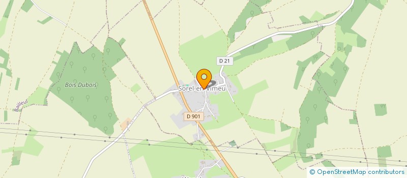 localisation de l'entreprise LE CHEVAL CABRE  SOREL-EN-VIMEU