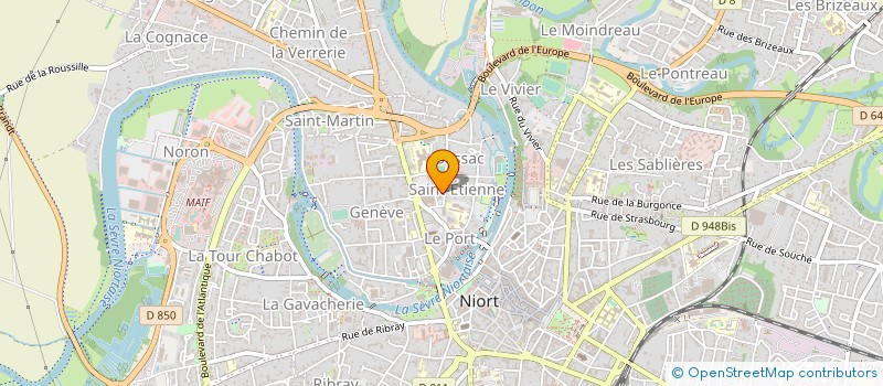 localisation de l'entreprise LE CHEVAL COMEDIEN à NIORT